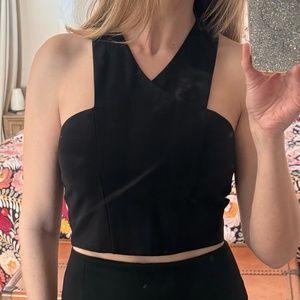 NWT Express | Little Black Crop Top | Black | Size: M